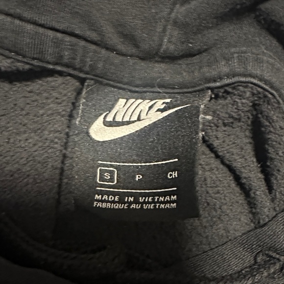 Nike Black Hoodie with Multicolor Sleeve Accents - Picture 2 of 2